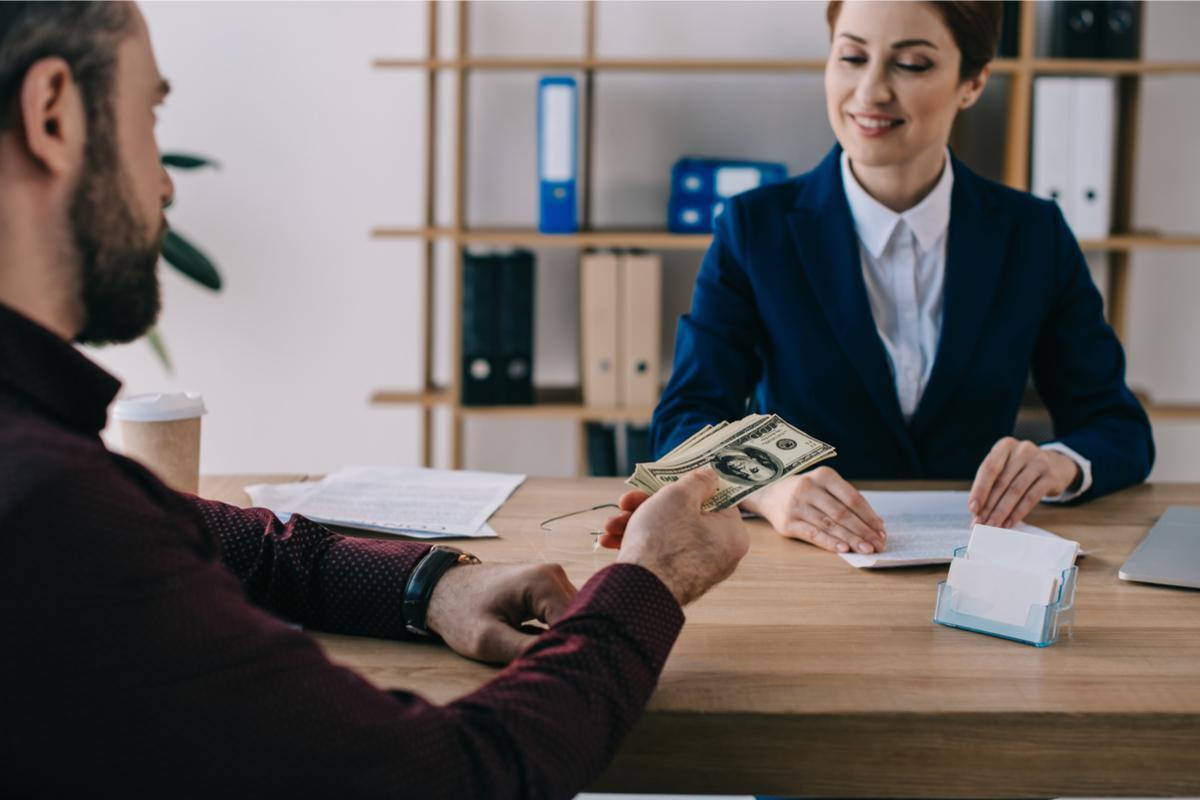 collecting payments from a client and charging the right amount