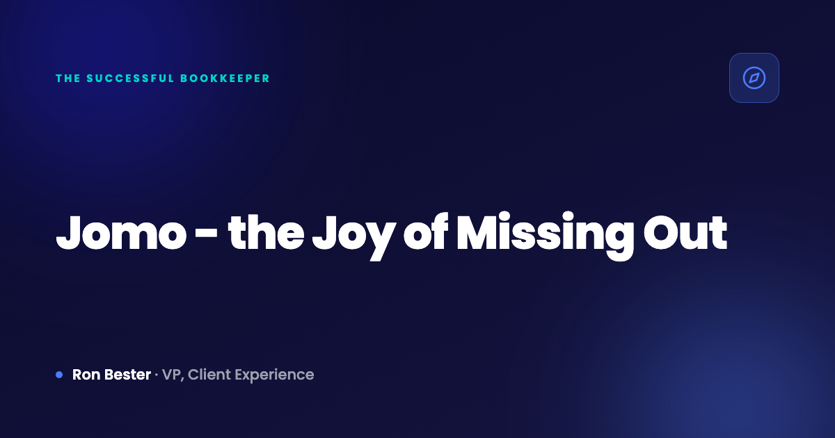 Jomo - the Joy of Missing Out