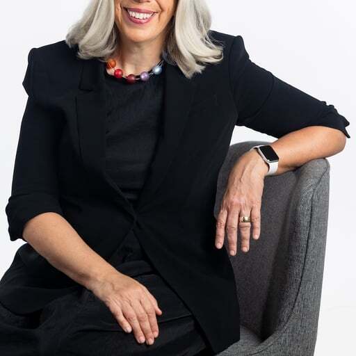 Ruth Milligan with HUB ad