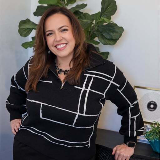 Christina Springstead with Sage ad