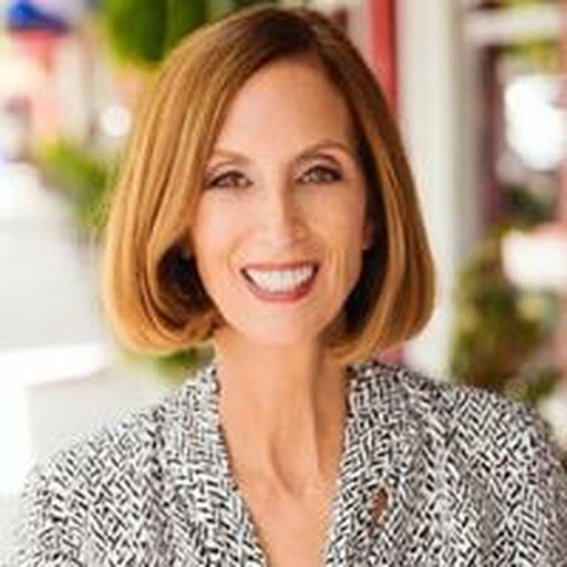 Jennifer Kahnweiler with Sage ad