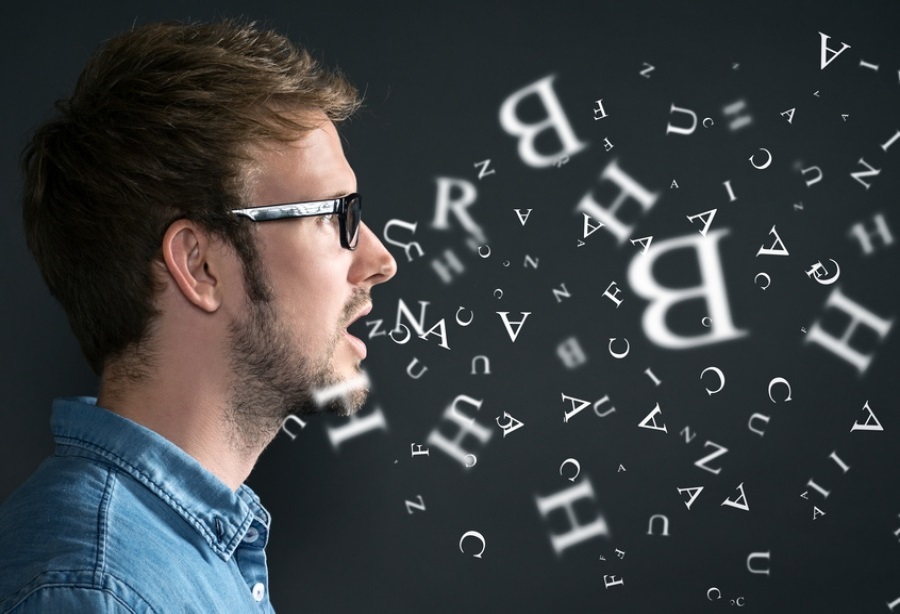 man speaking
